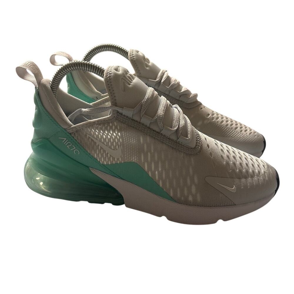 Nike Air Max 270 GS 'Platinum Emerald' Youth 6Y Sneaker Shoes 943346 002 White